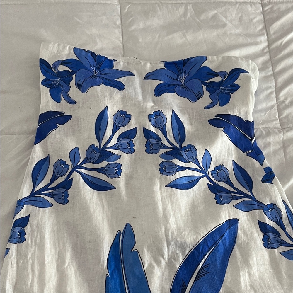 FARM Rio Blue and White Maxi Dress - new with tags - Picture 4 of 9